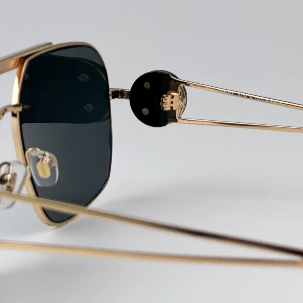 Versace VE2269 100287 BRAND NEW Sunglasses Gold Dark Grey Pilot Unisex